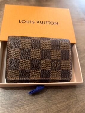 Louis Vuitton Brown Damier Ebene Card Case
